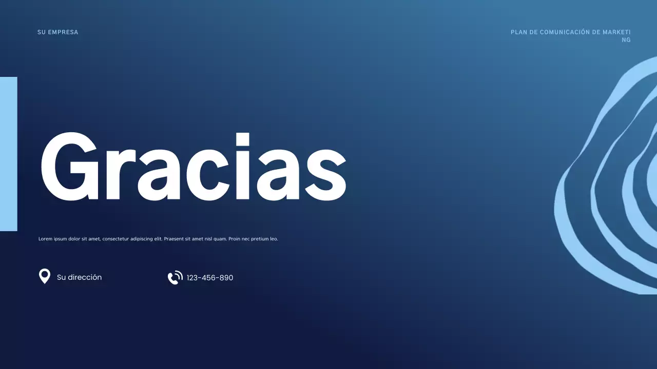 plan de marketing blue modern