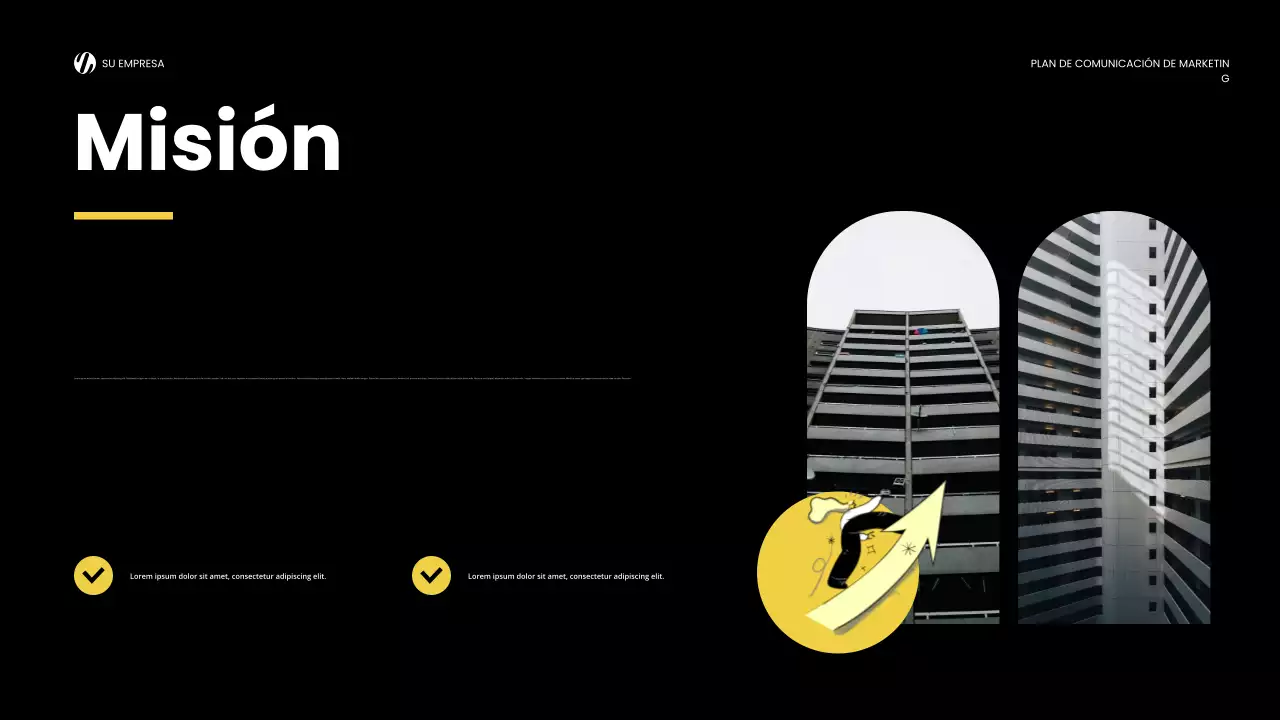 yellow modern marketing report