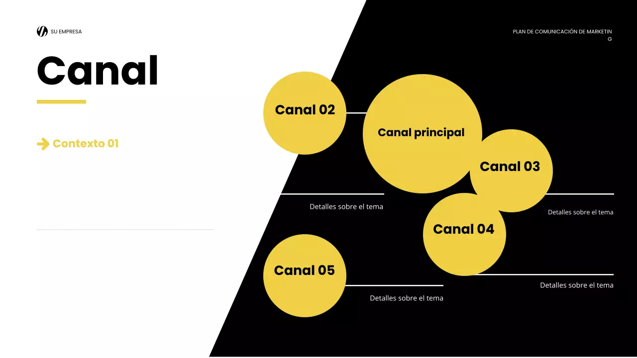 yellow modern marketing report