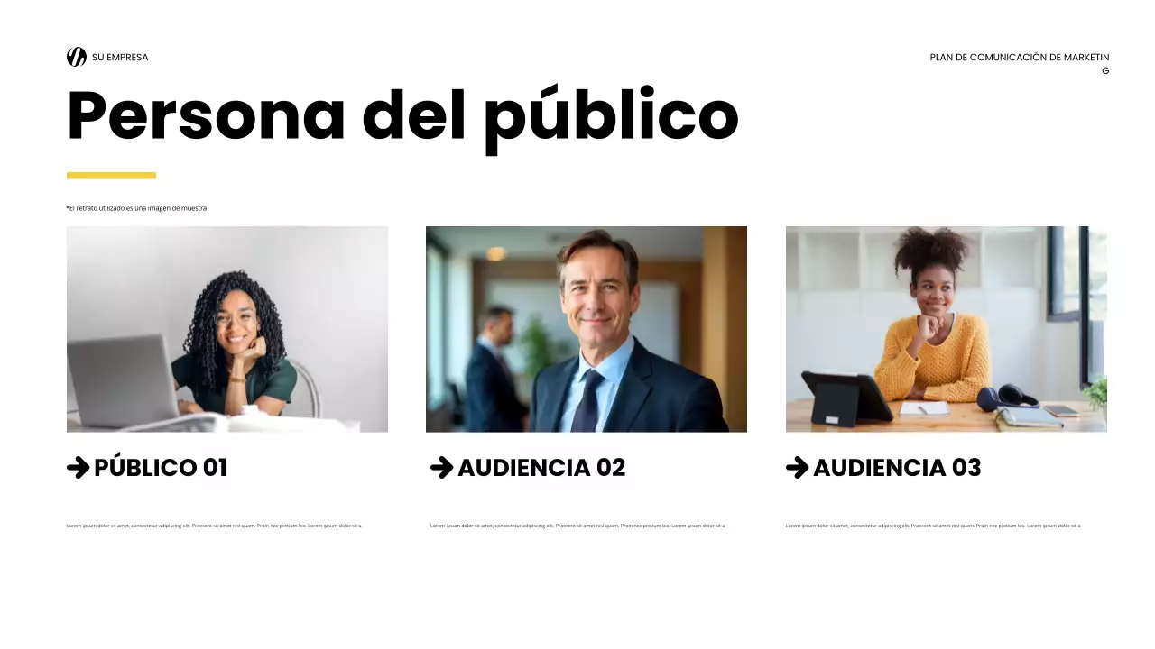 yellow modern marketing report