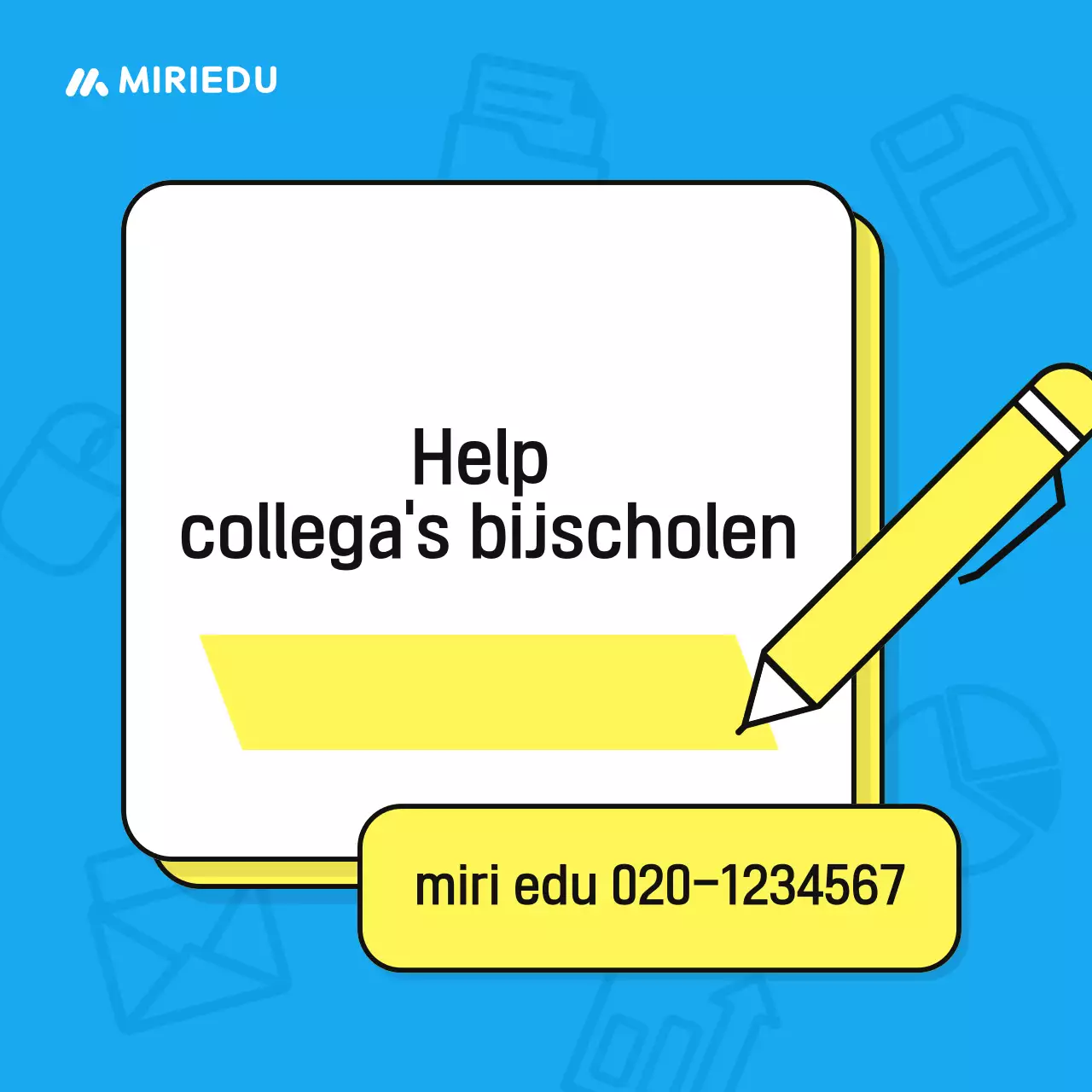 Lichtblauw schoon trainingsmateriaal promoten