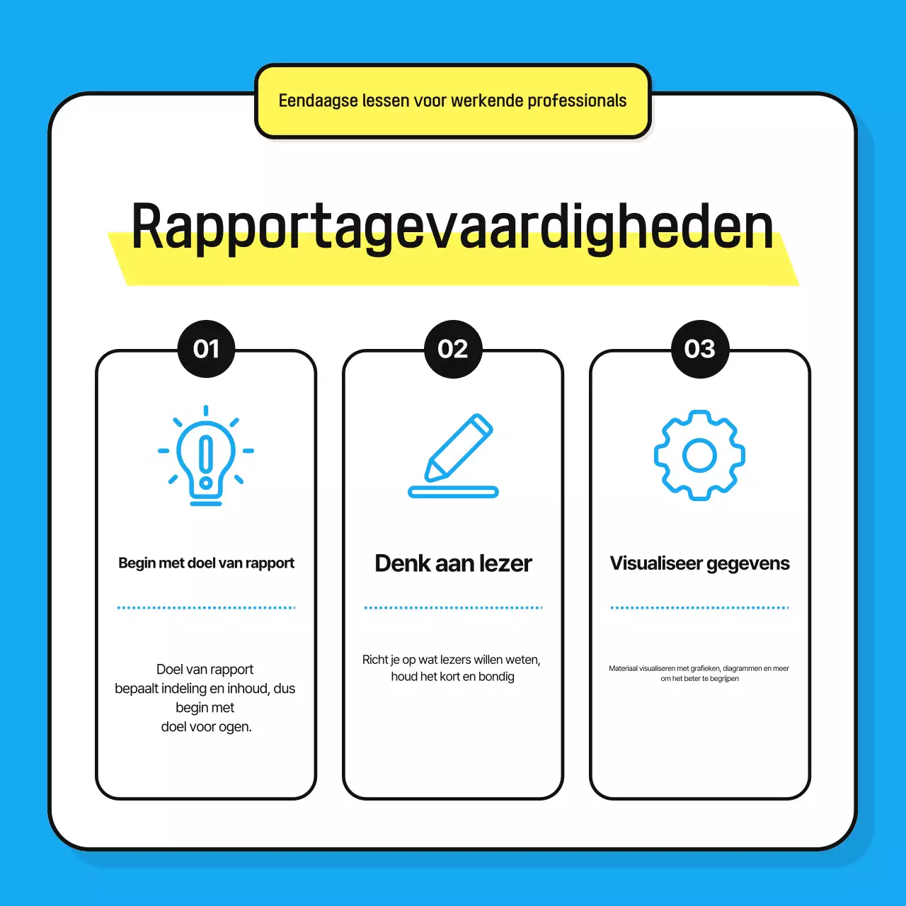 Lichtblauw schoon trainingsmateriaal promoten