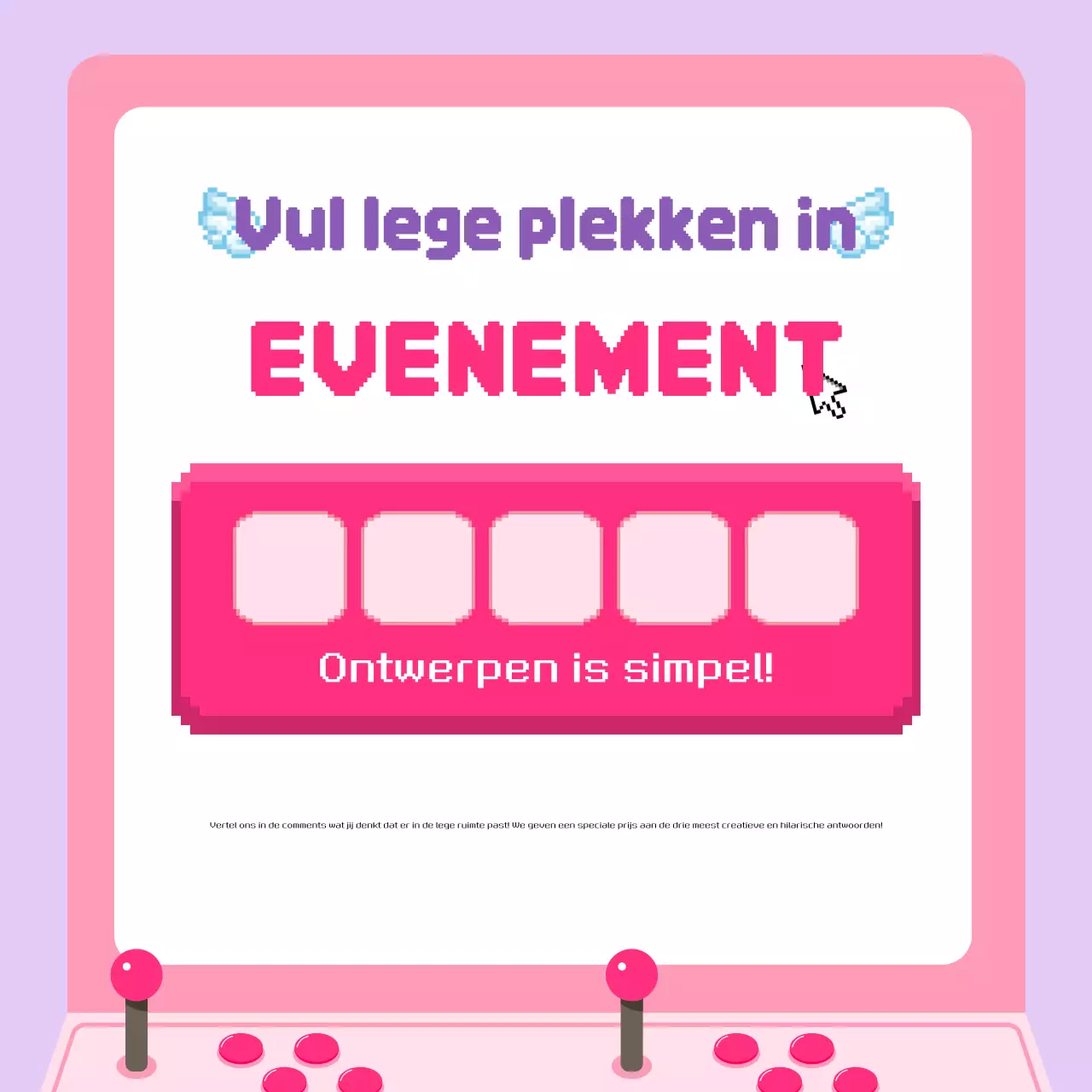 Aankondiging Mauve Retro Evenement
