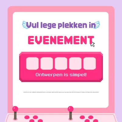 Aankondiging Mauve Retro Evenement