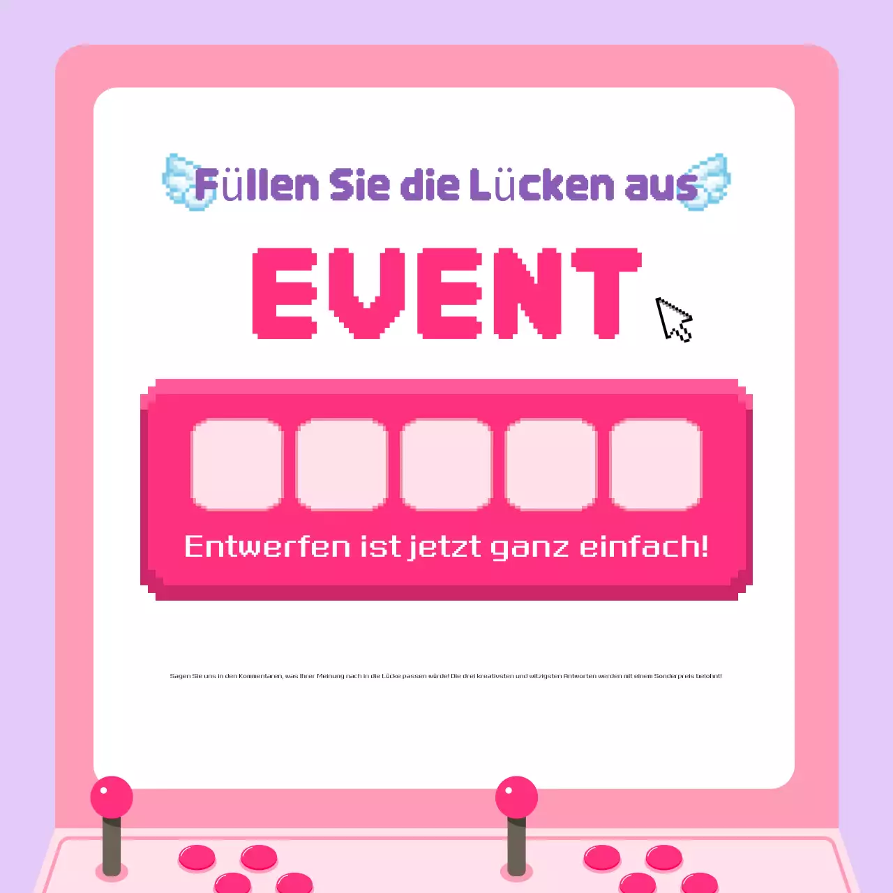 Mauve Retro Event-Ankündigung