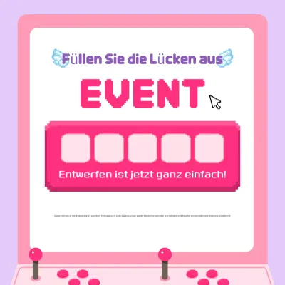 Mauve Retro Event-Ankündigung