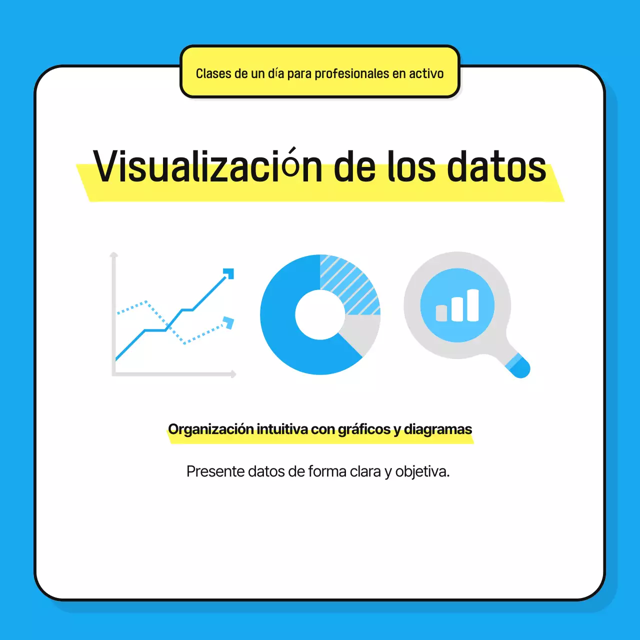 Promover materiales de formación limpios y de color azul claro