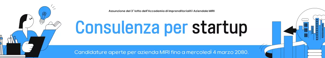 Reclutamento di startup moderne blu