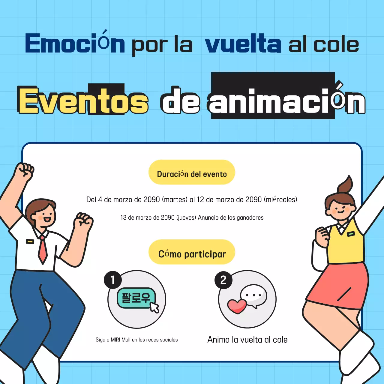 Evento "Light Blue" de vuelta al cole