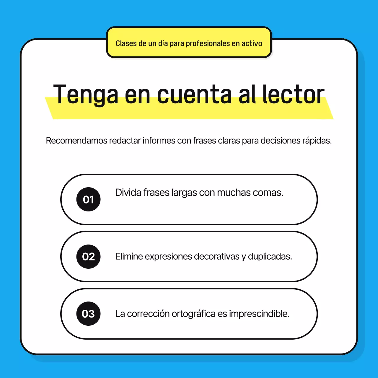 Promover materiales de formación limpios y de color azul claro