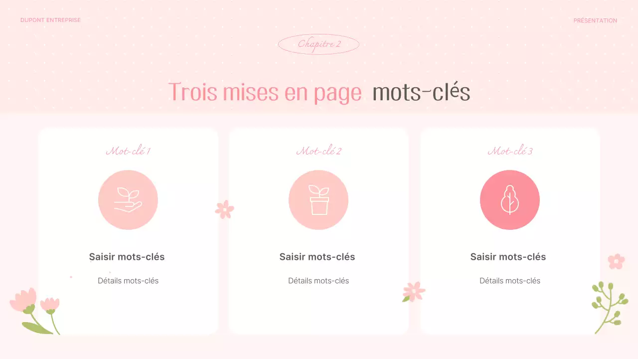 Planificateur d'arrière-plan floral rose et joli printemps