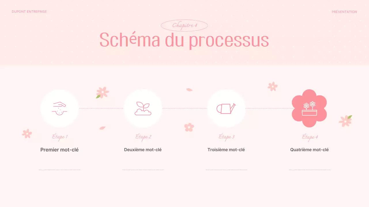 Planificateur d'arrière-plan floral rose et joli printemps