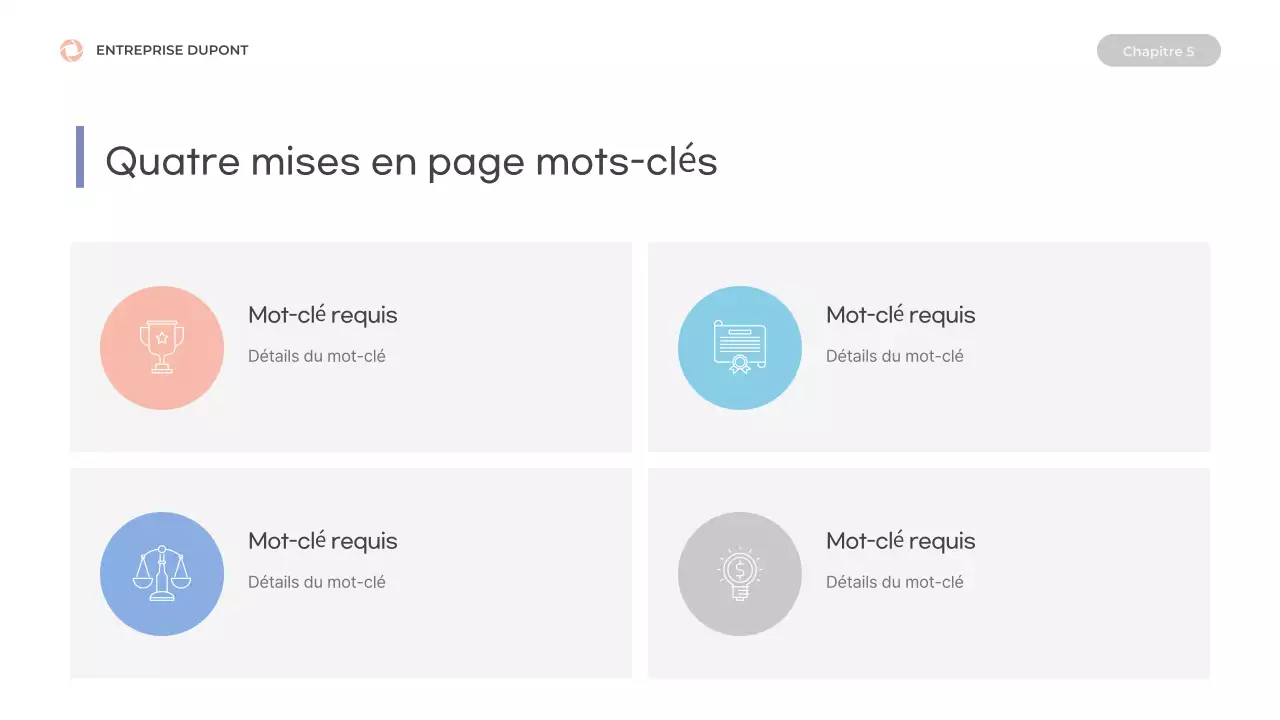 Prospectus aux formes épurées en bleu et rose