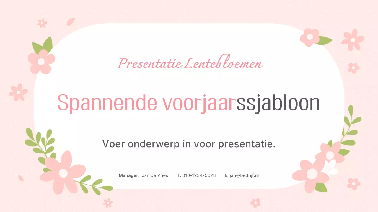 Roze en mooie lentebloemen achtergrondplanner
