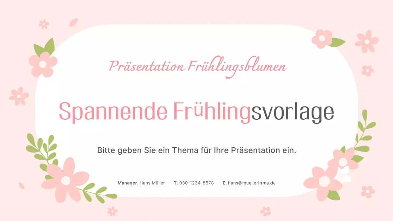 Rosa und hübsche Frühlingsblumen als Hintergrund für den Planer