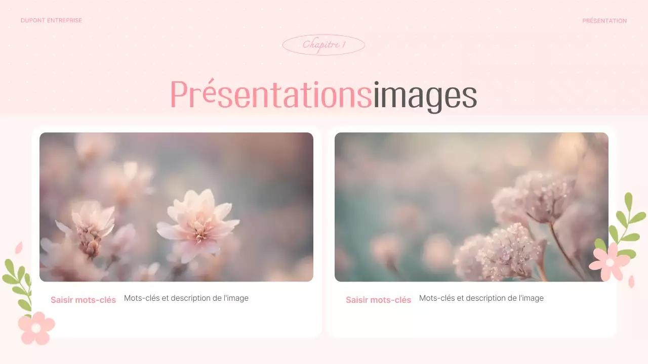 Planificateur d'arrière-plan floral rose et joli printemps