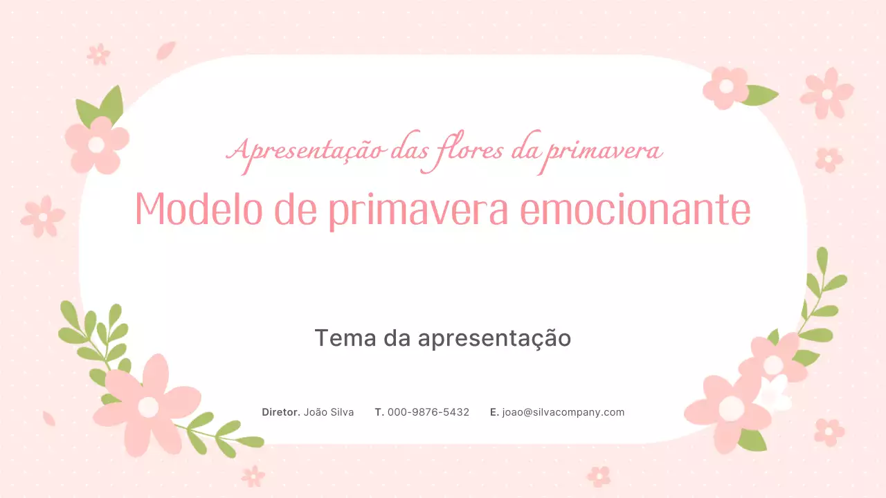 Planeador de cenário floral cor-de-rosa e bonito de primavera