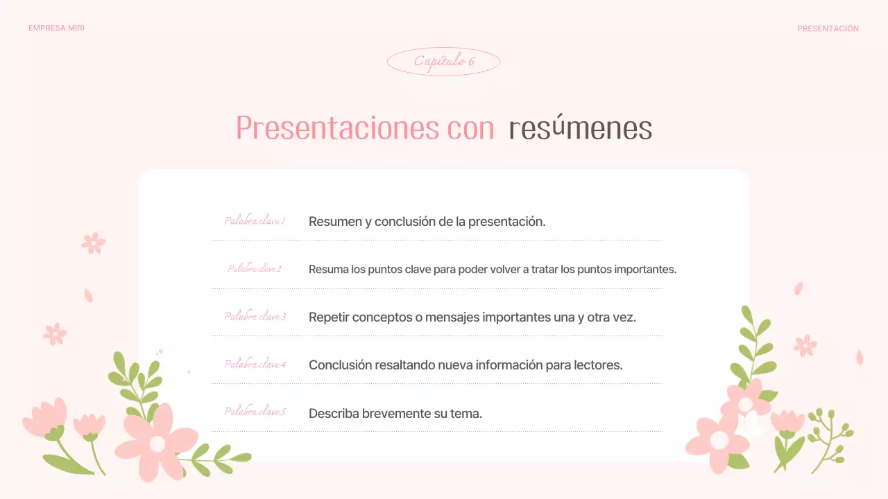 Planificador de fondo floral de primavera rosa y bonito