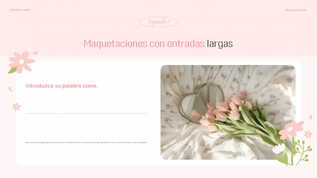 Planificador de fondo floral de primavera rosa y bonito