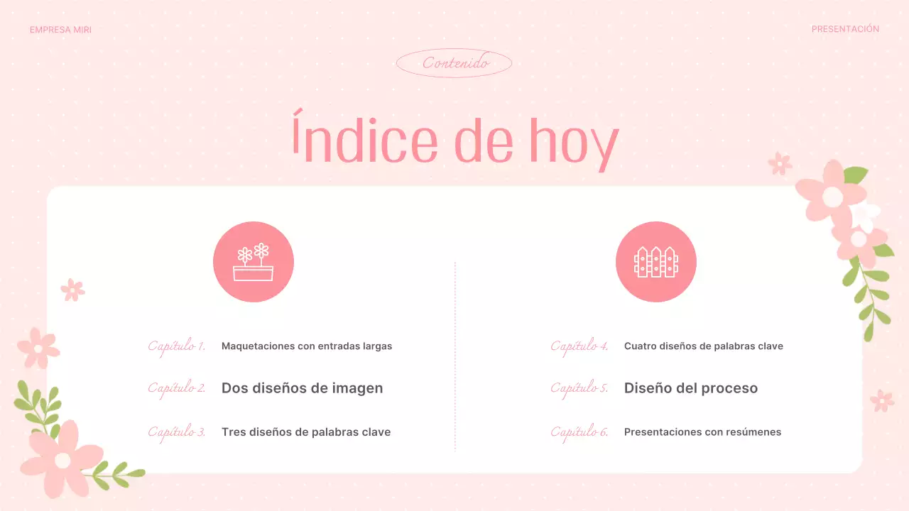 Planificador de fondo floral de primavera rosa y bonito