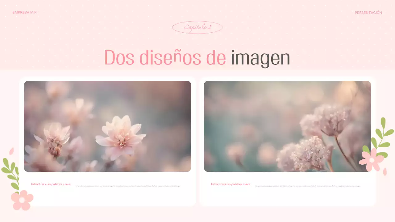 Planificador de fondo floral de primavera rosa y bonito