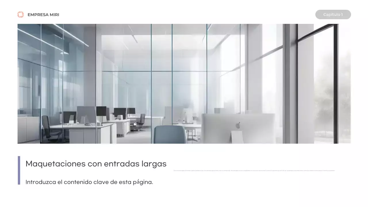 Prospecto con formas limpias en azul y rosa