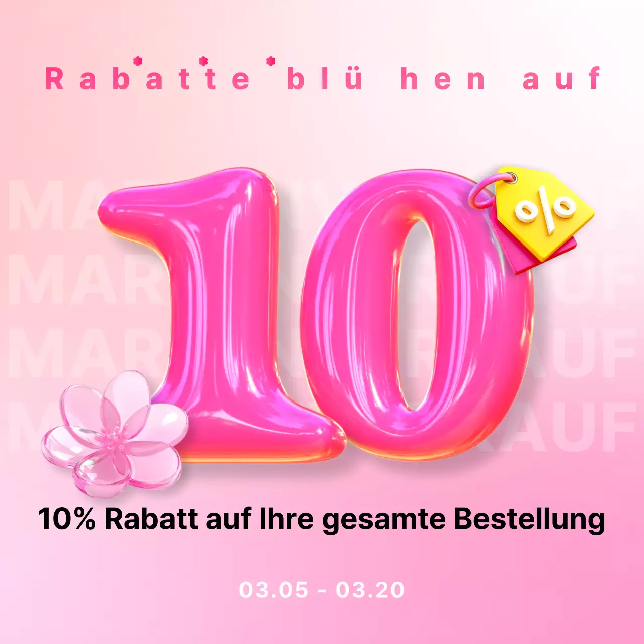 Pink Pop Sale Aktion