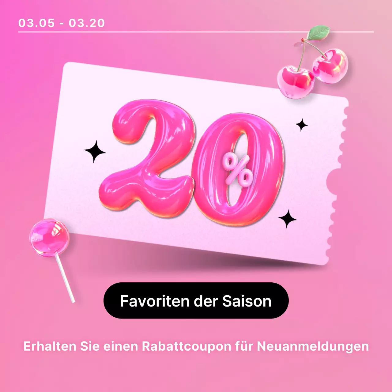 Pink Pop Sale Aktion