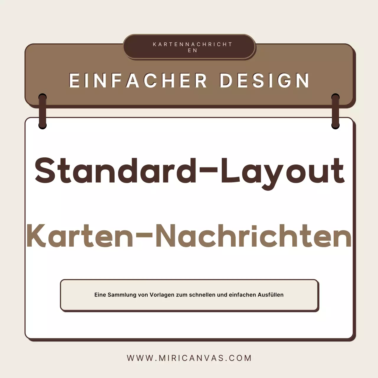 Beige Standarddesign Beschreibung