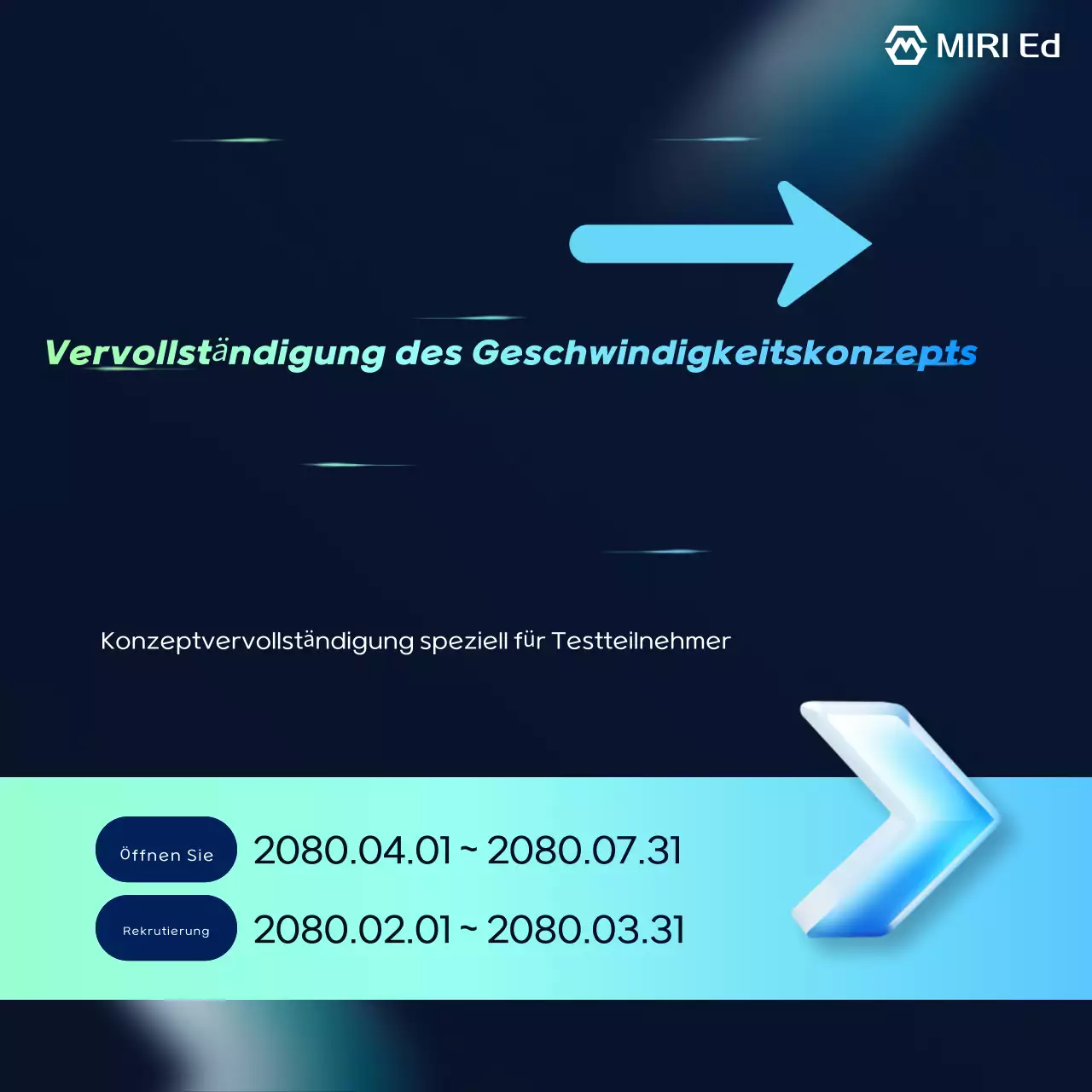 Ankündigung des Blue Modern Training Special
