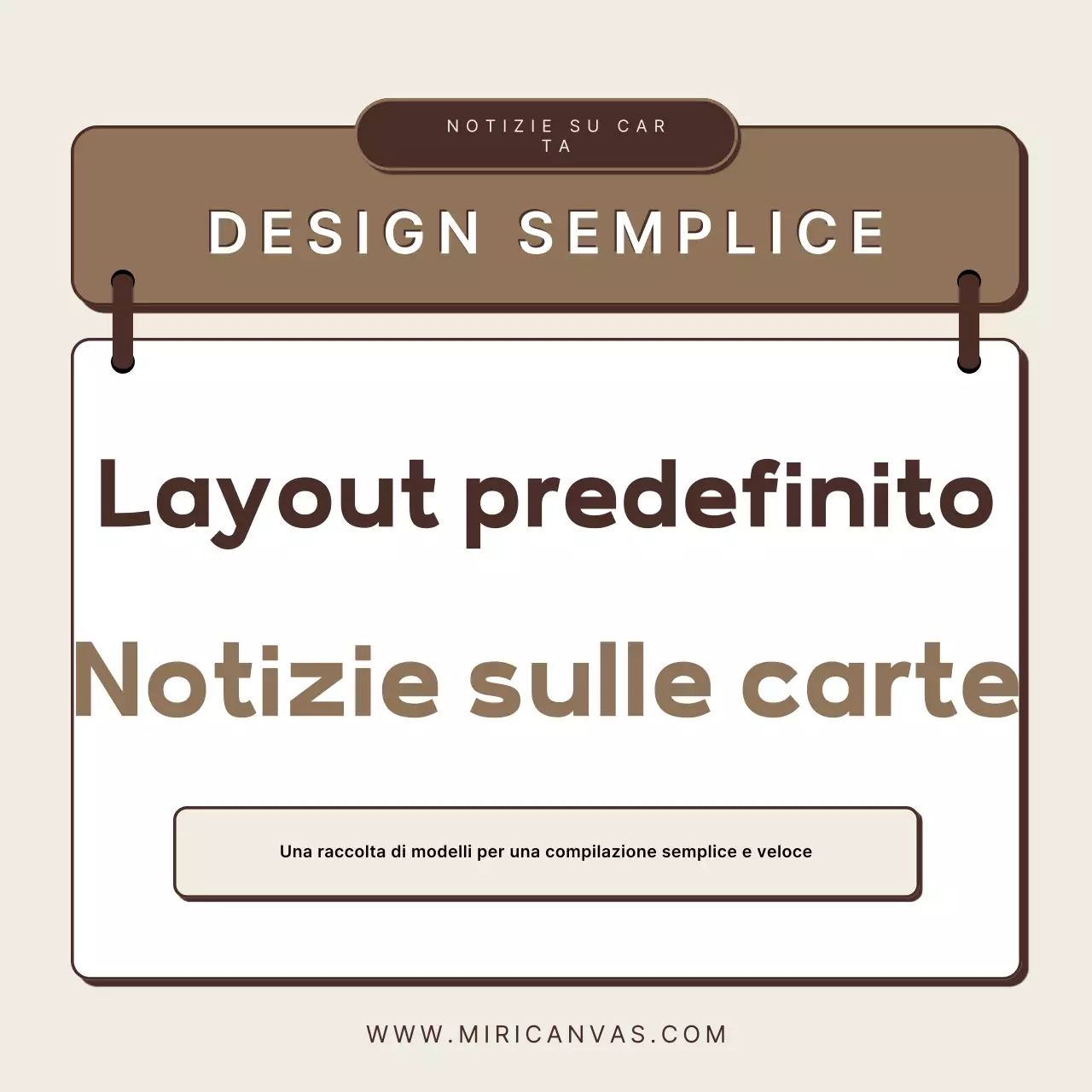 Descrizione del design predefinito beige
