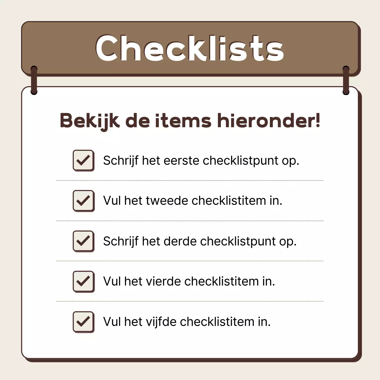 Beschrijving standaardontwerp beige