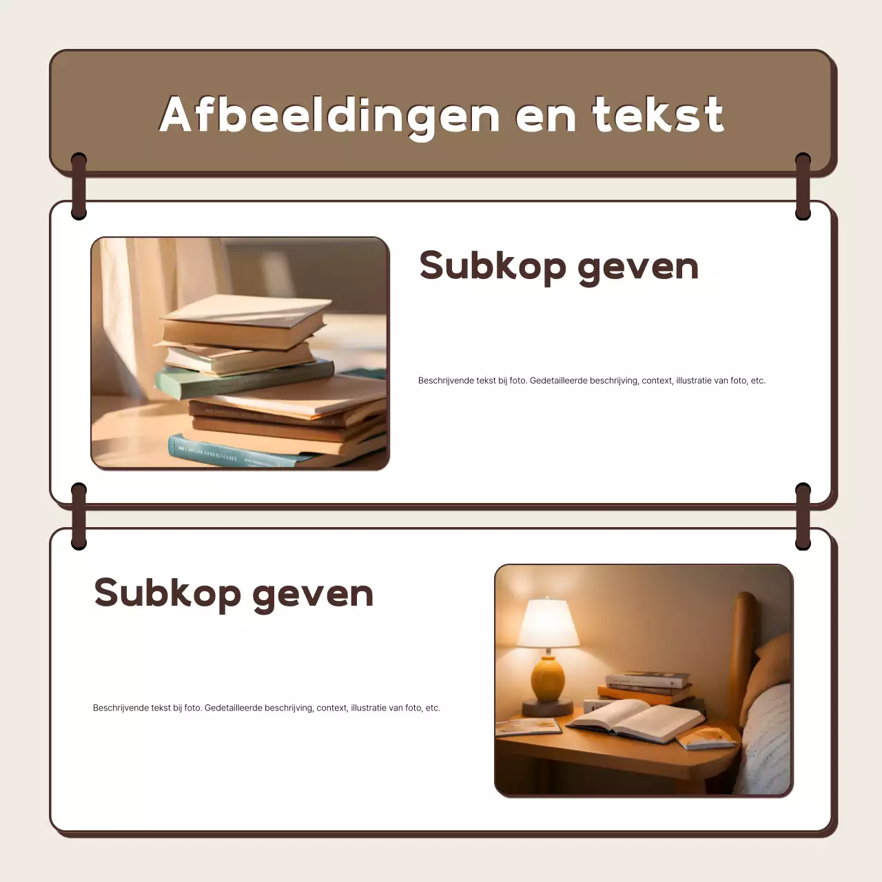Beschrijving standaardontwerp beige
