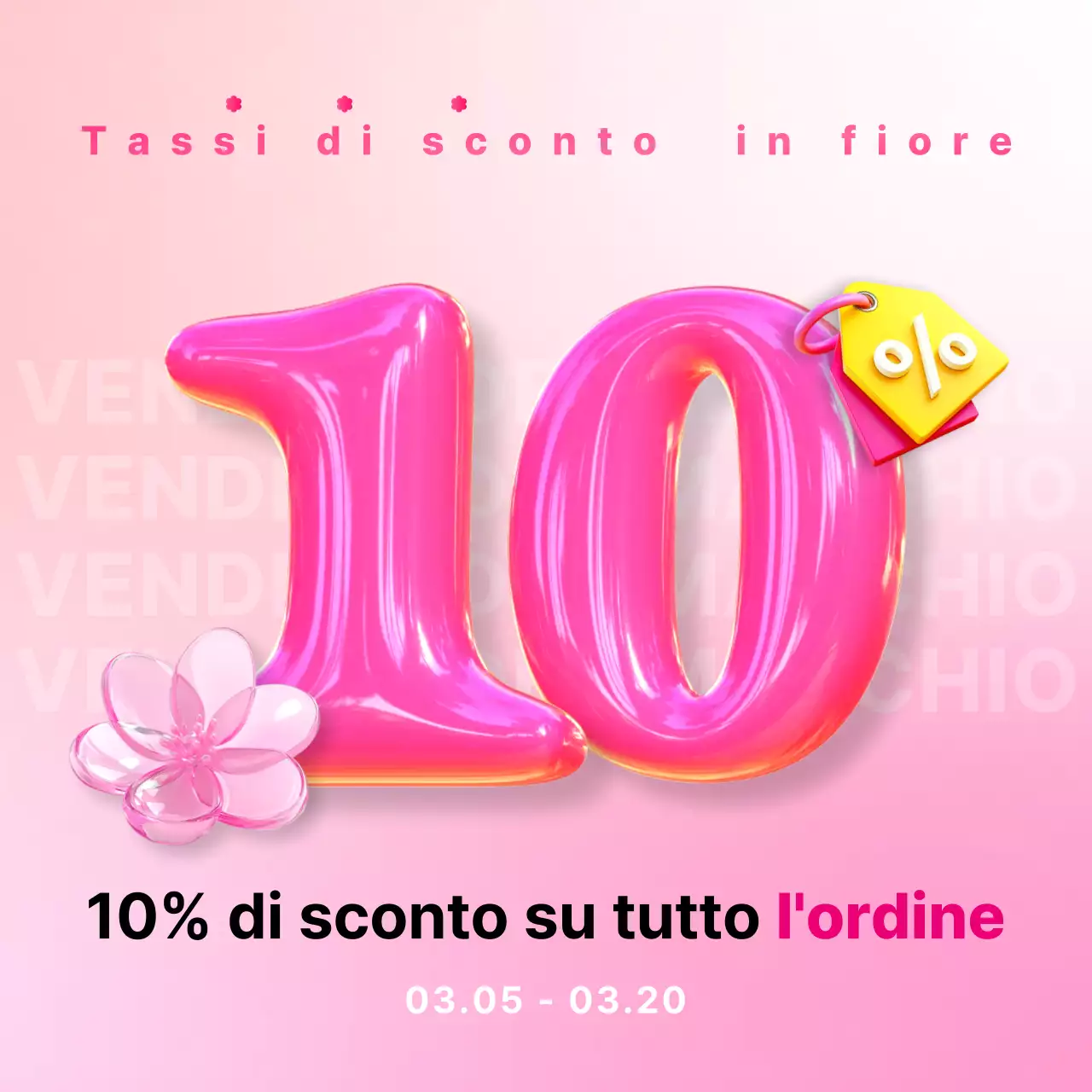 Promozione vendita Pink Pop