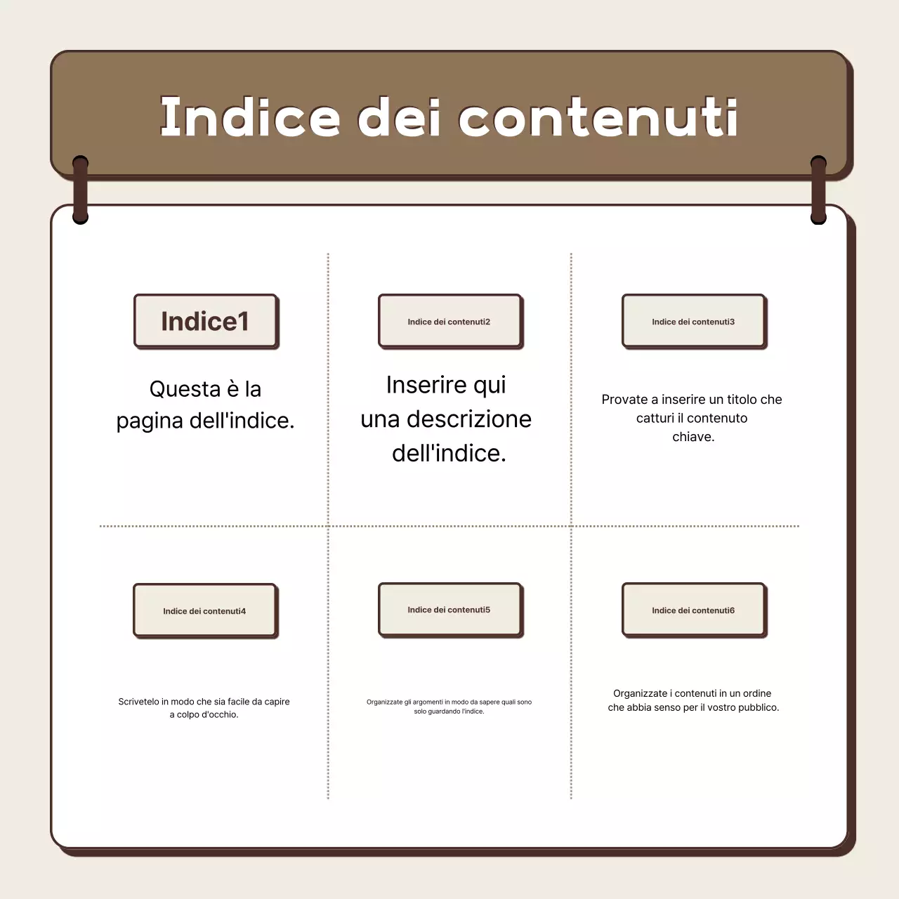 Descrizione del design predefinito beige