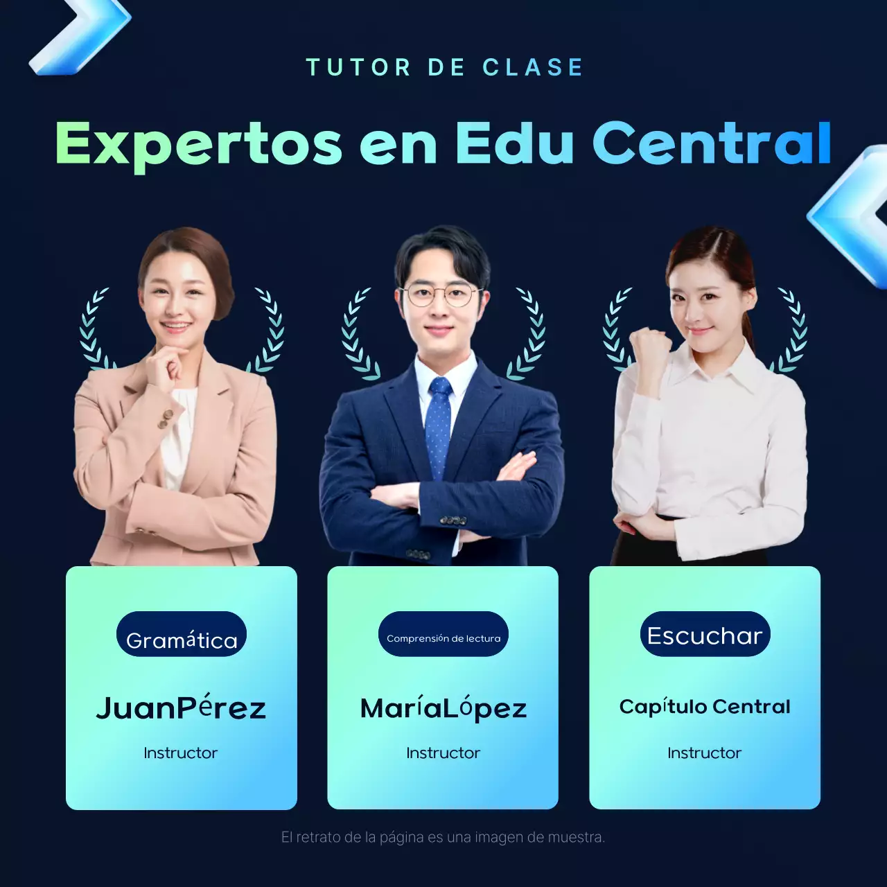 Anuncio del especial de formación Blue Modern