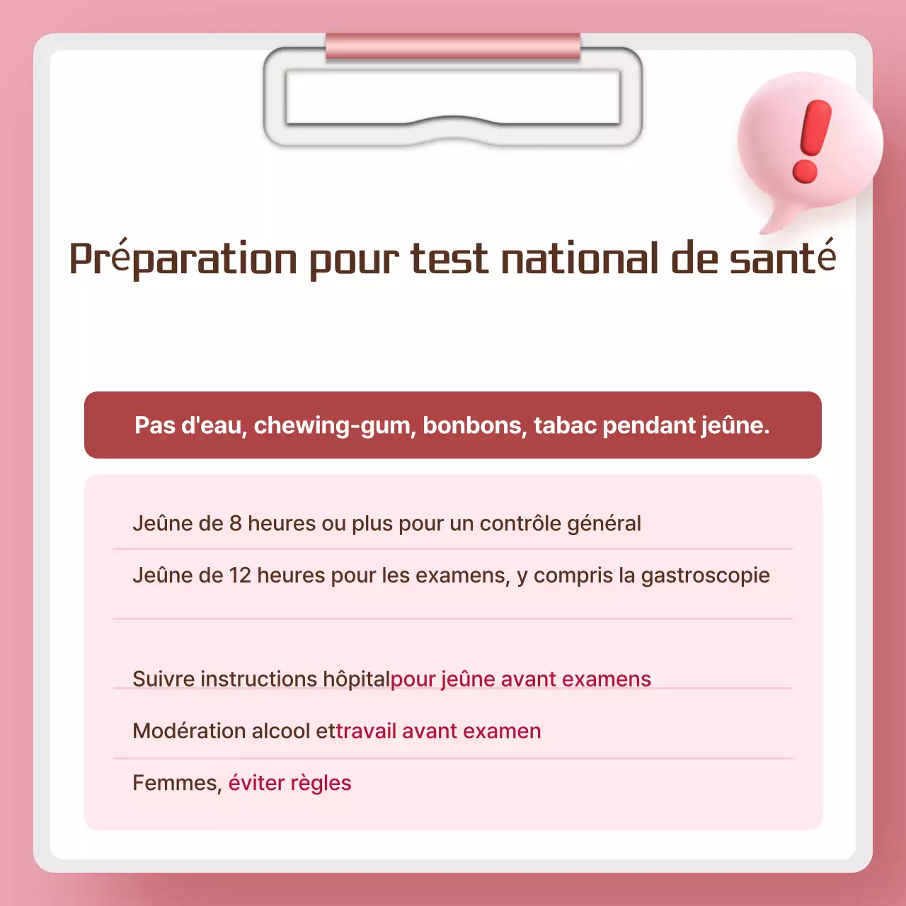 Campagne de santé Pink Simple