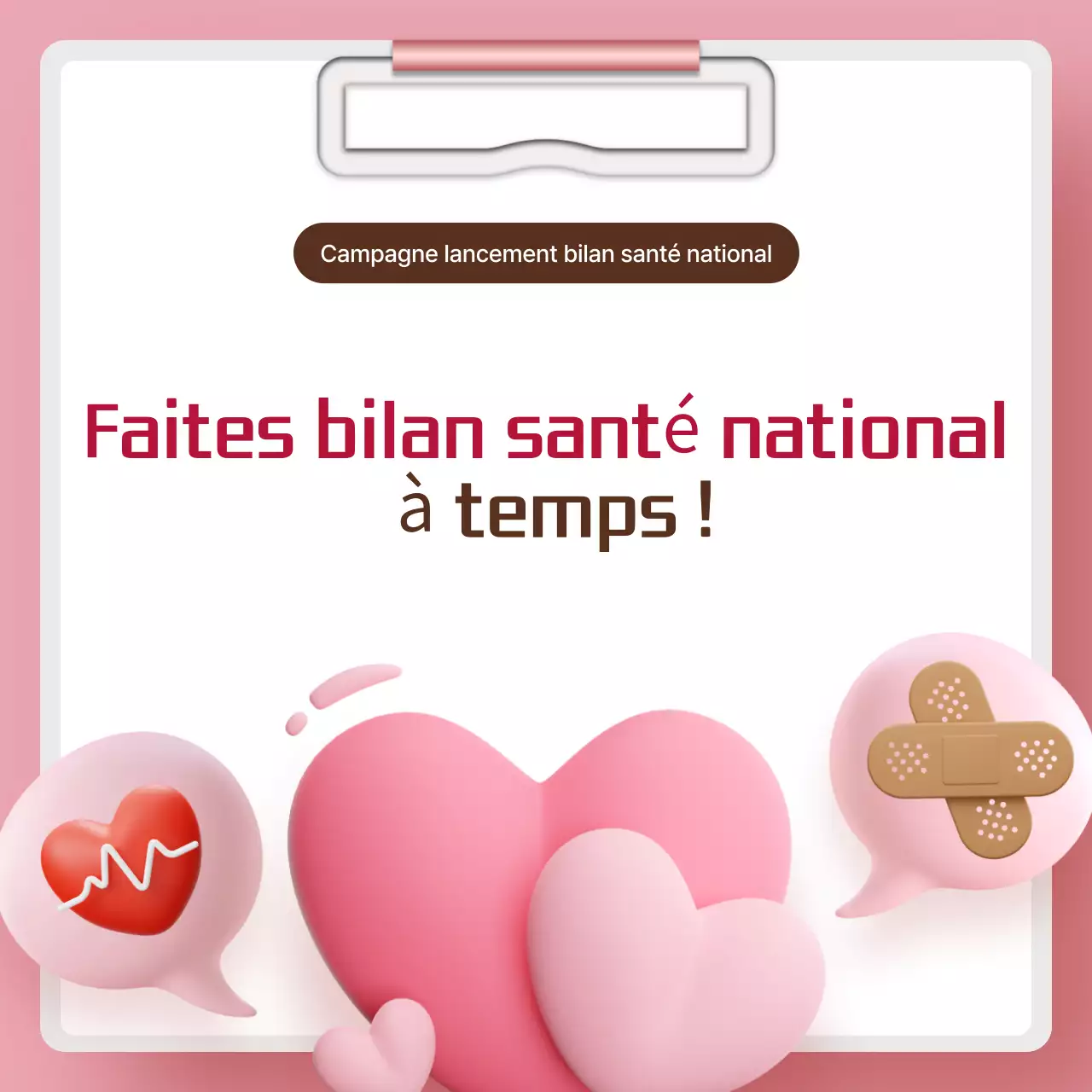 Campagne de santé Pink Simple