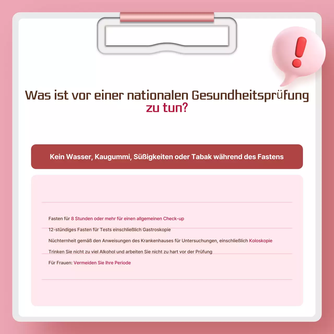 Pink Simple Health-Kampagne