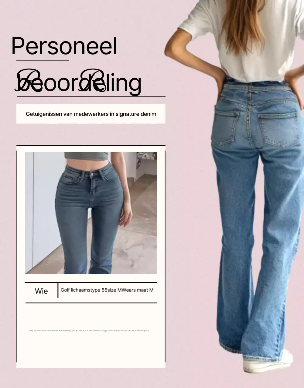 Beige roze moderne mode advertentie