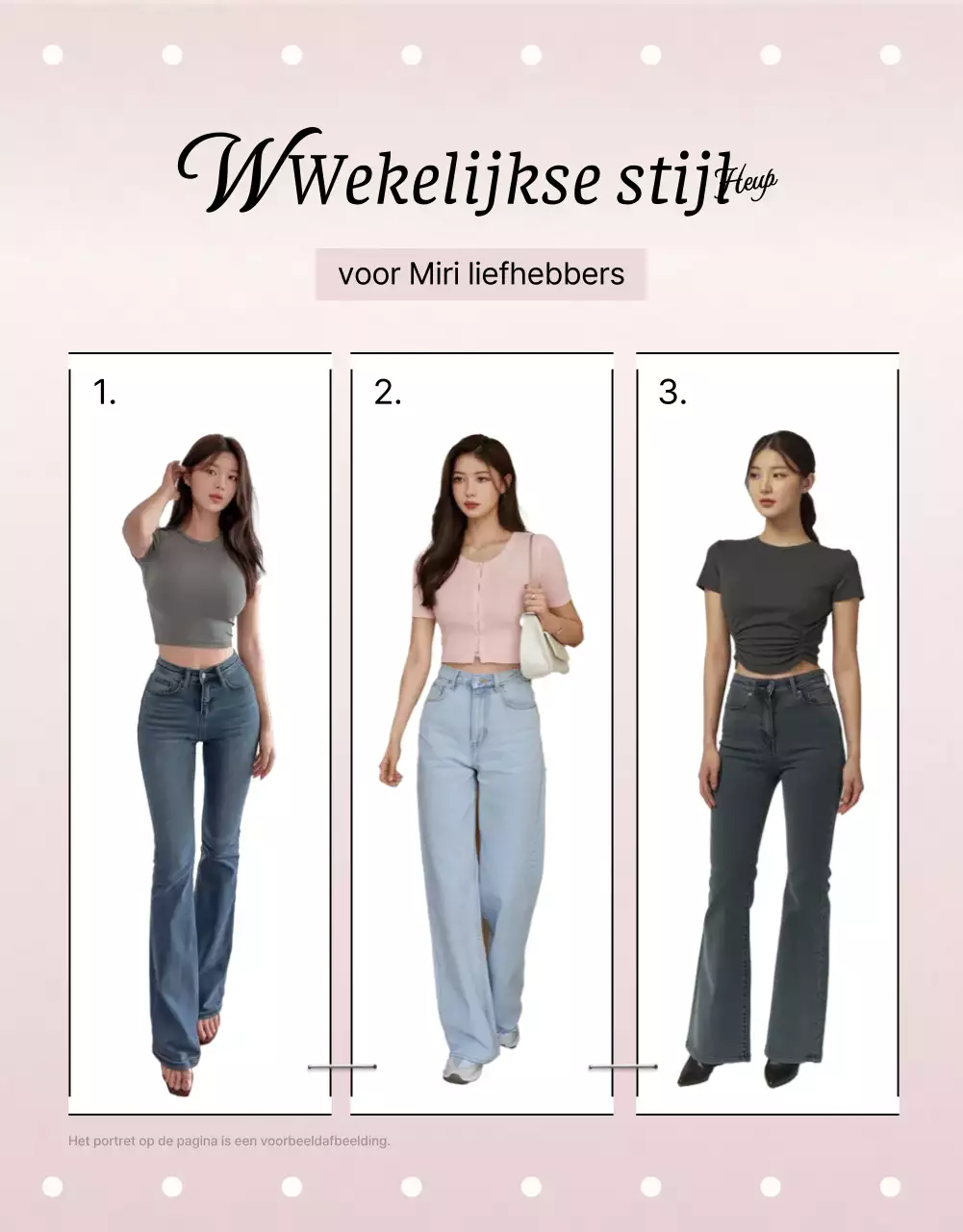 Beige roze moderne mode advertentie