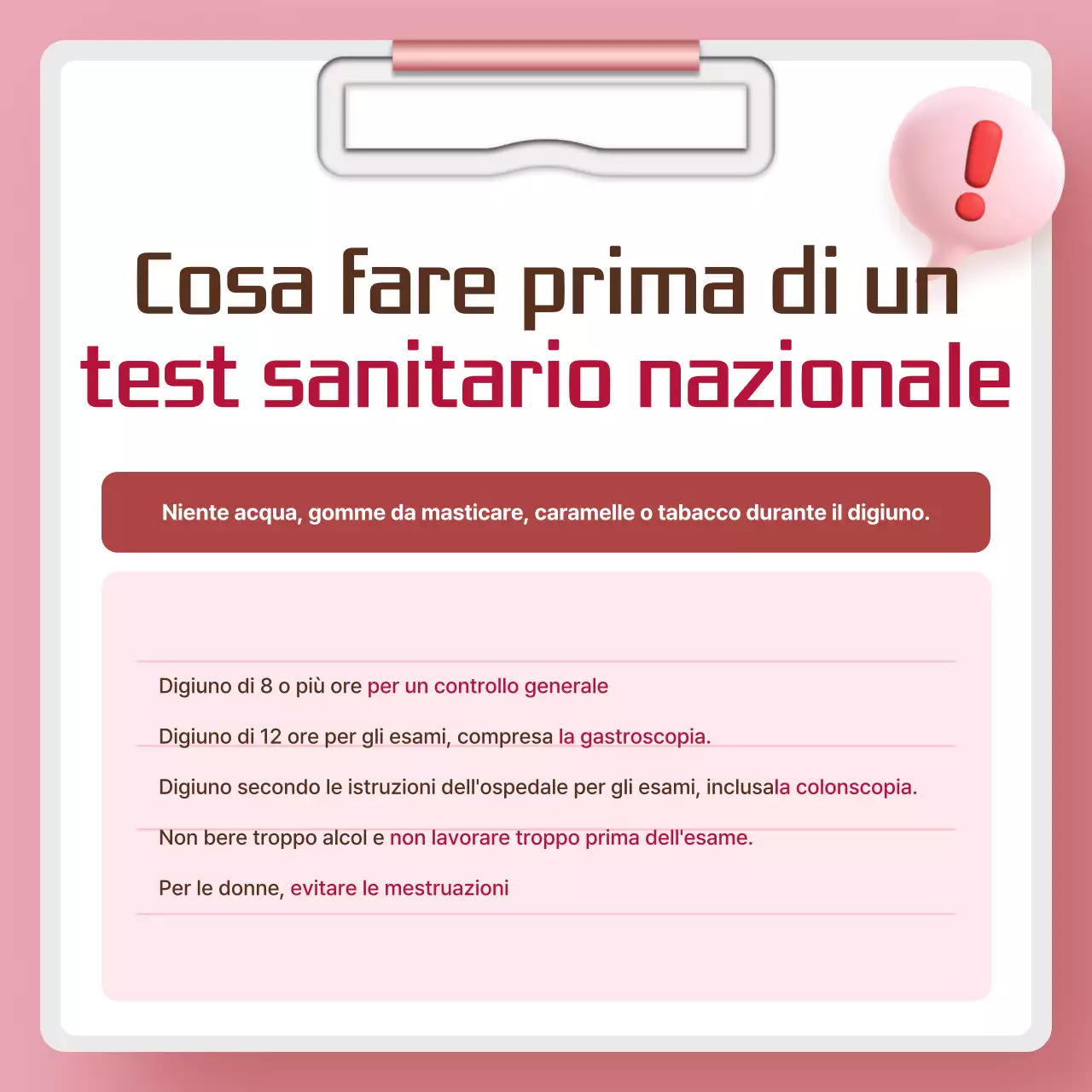 Campagna Pink Simple Health