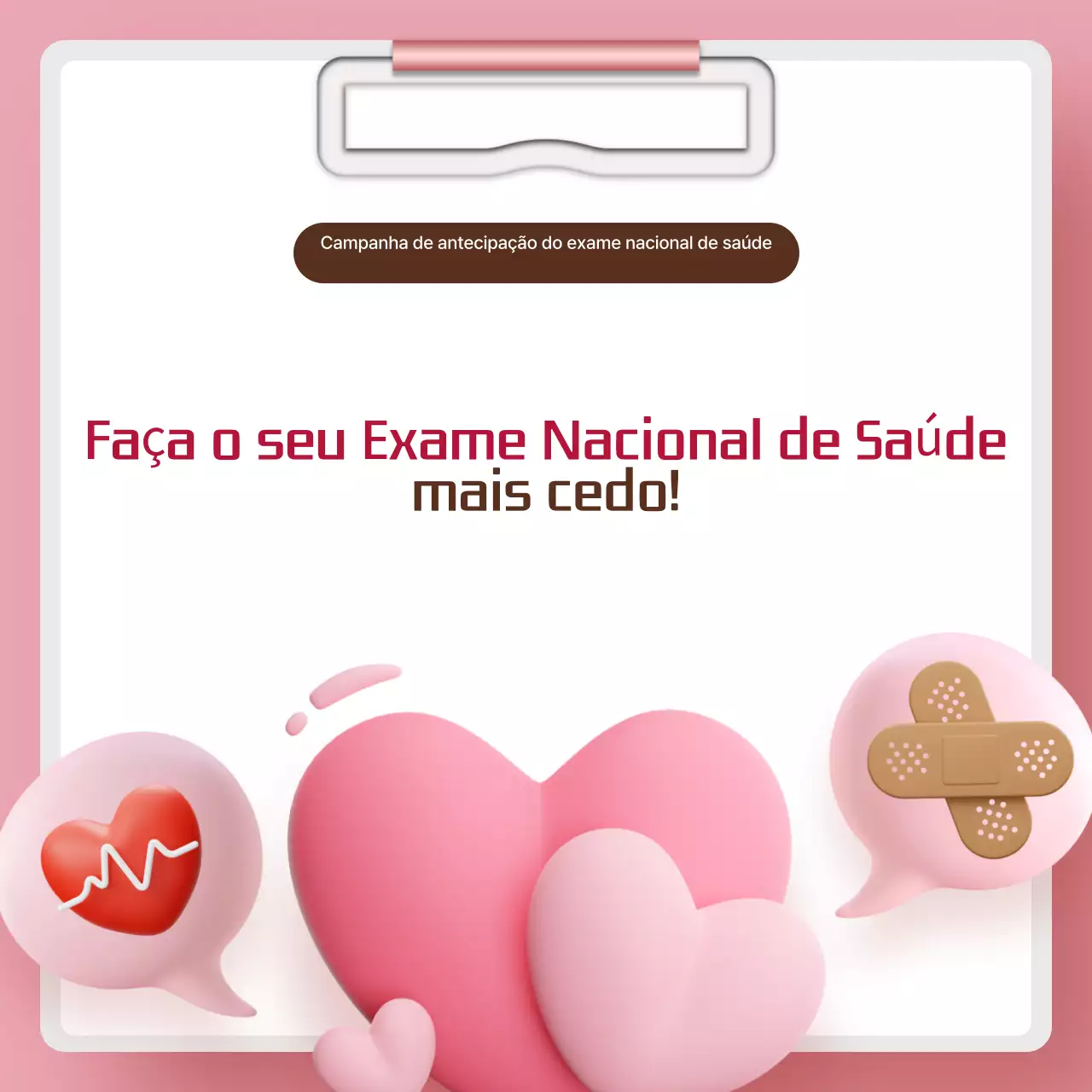 Campanha de Saúde Rosa Simples