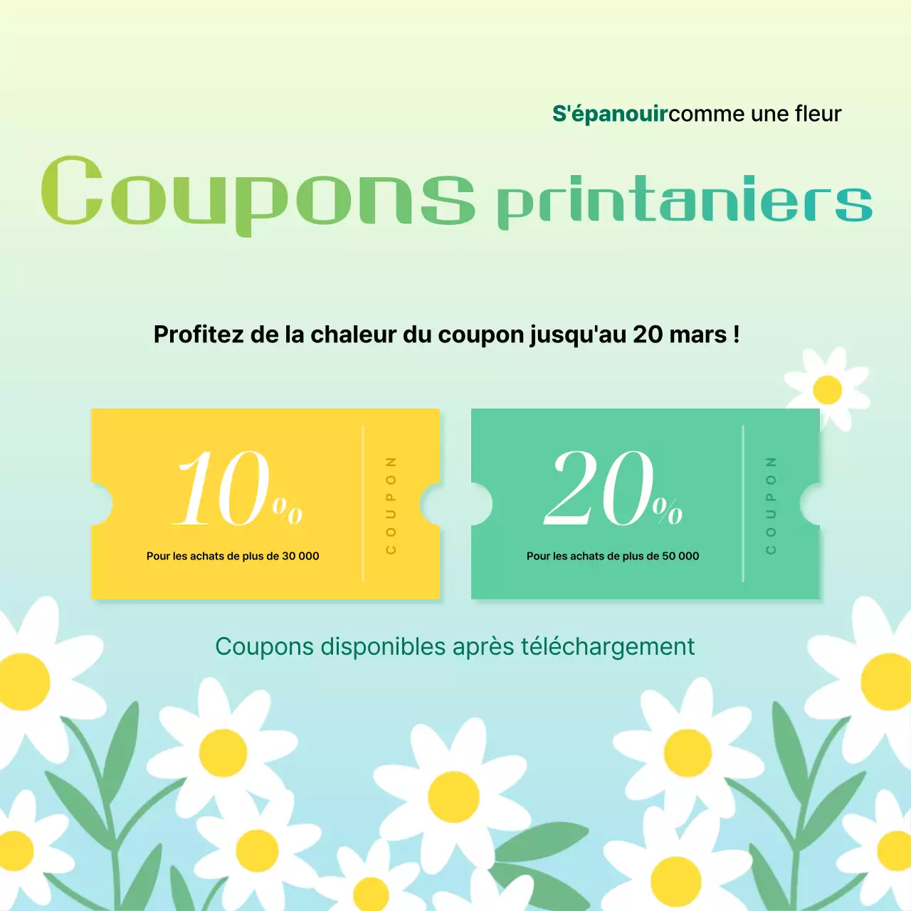 Jaune Simple Spring Promotion