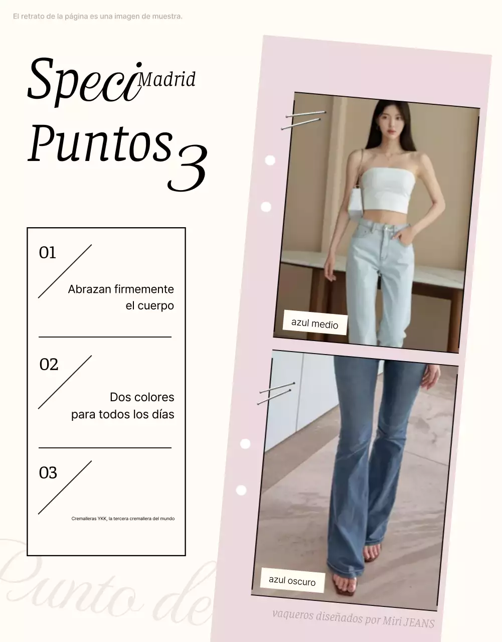 Anuncio de moda moderna rosa beige