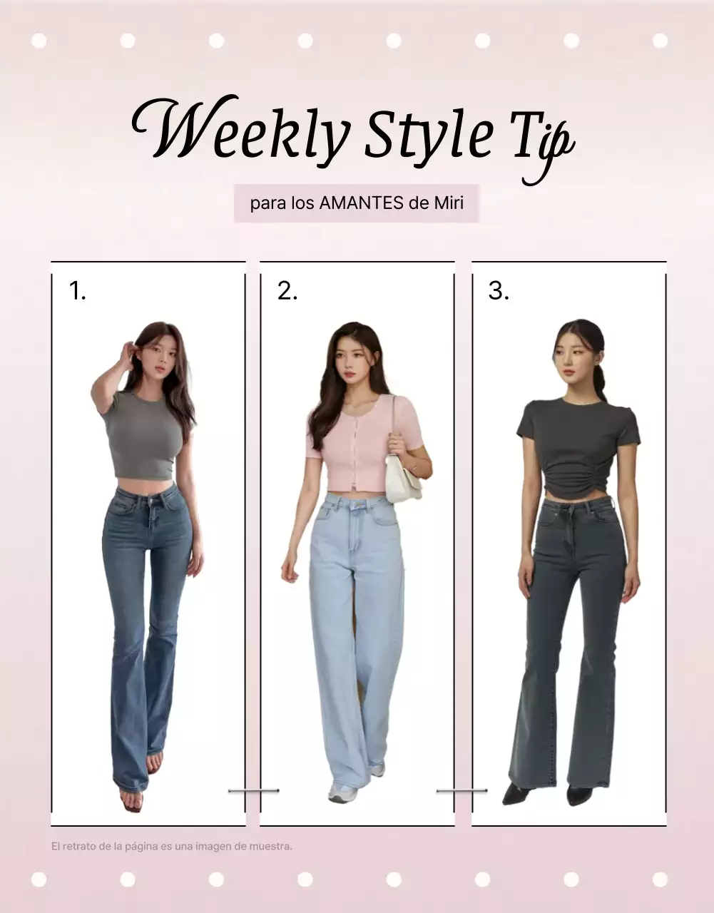 Anuncio de moda moderna rosa beige