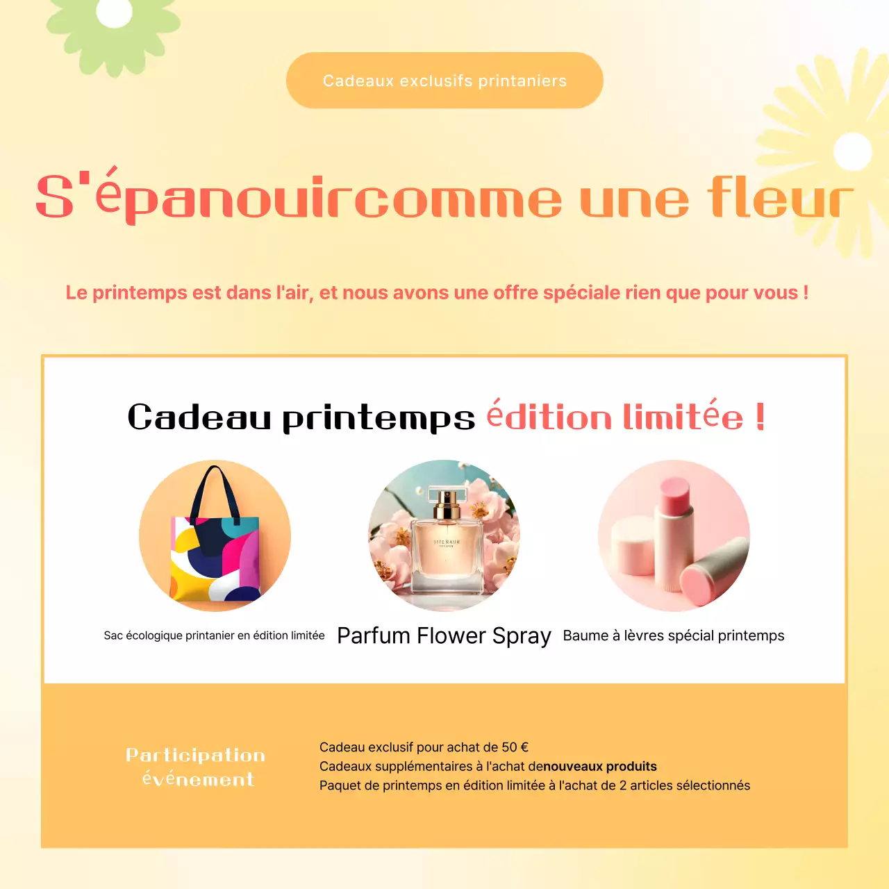 Jaune Simple Spring Promotion