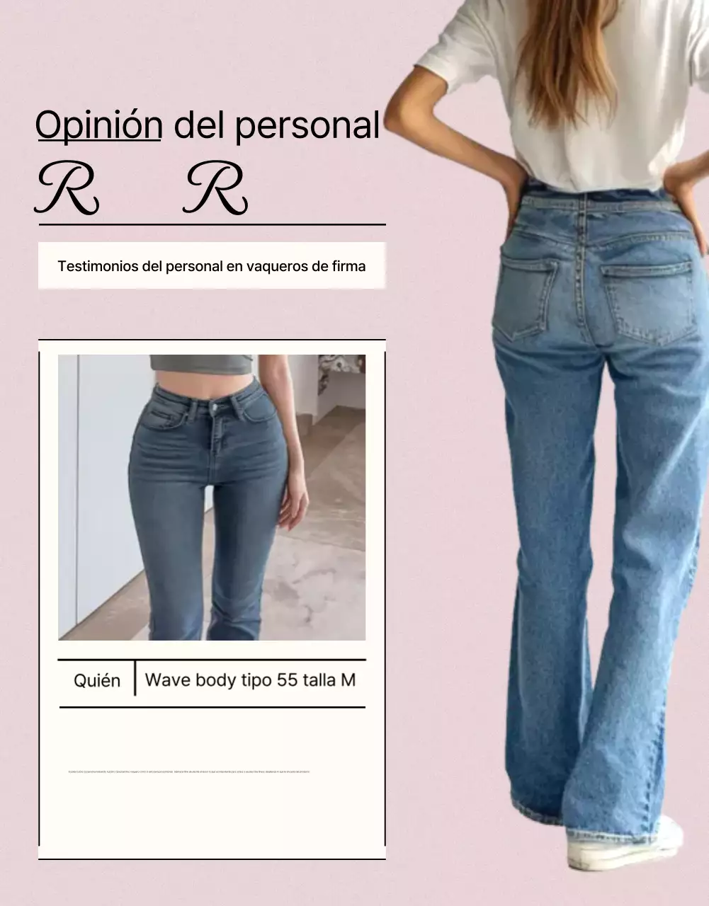 Anuncio de moda moderna rosa beige