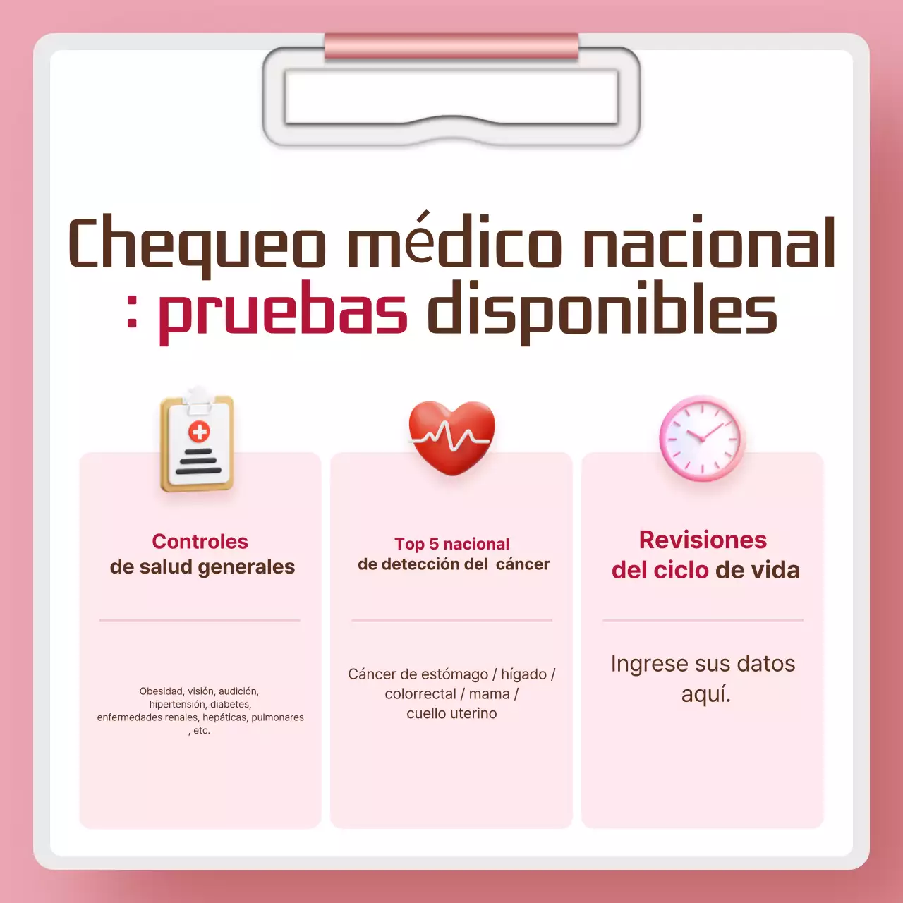 Campaña de salud Pink Simple