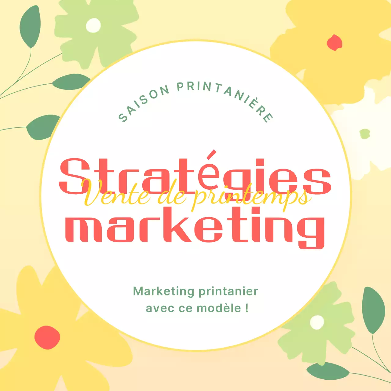 Jaune Simple Spring Promotion
